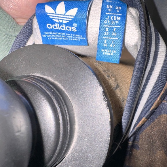 Adidas Women's Foliage Track Jacket - Brown and Navy size S - Picture 6 of 7